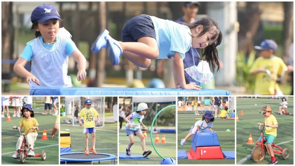Elementary students enjoyed a playful course of activities at the AISVN Sports Day event